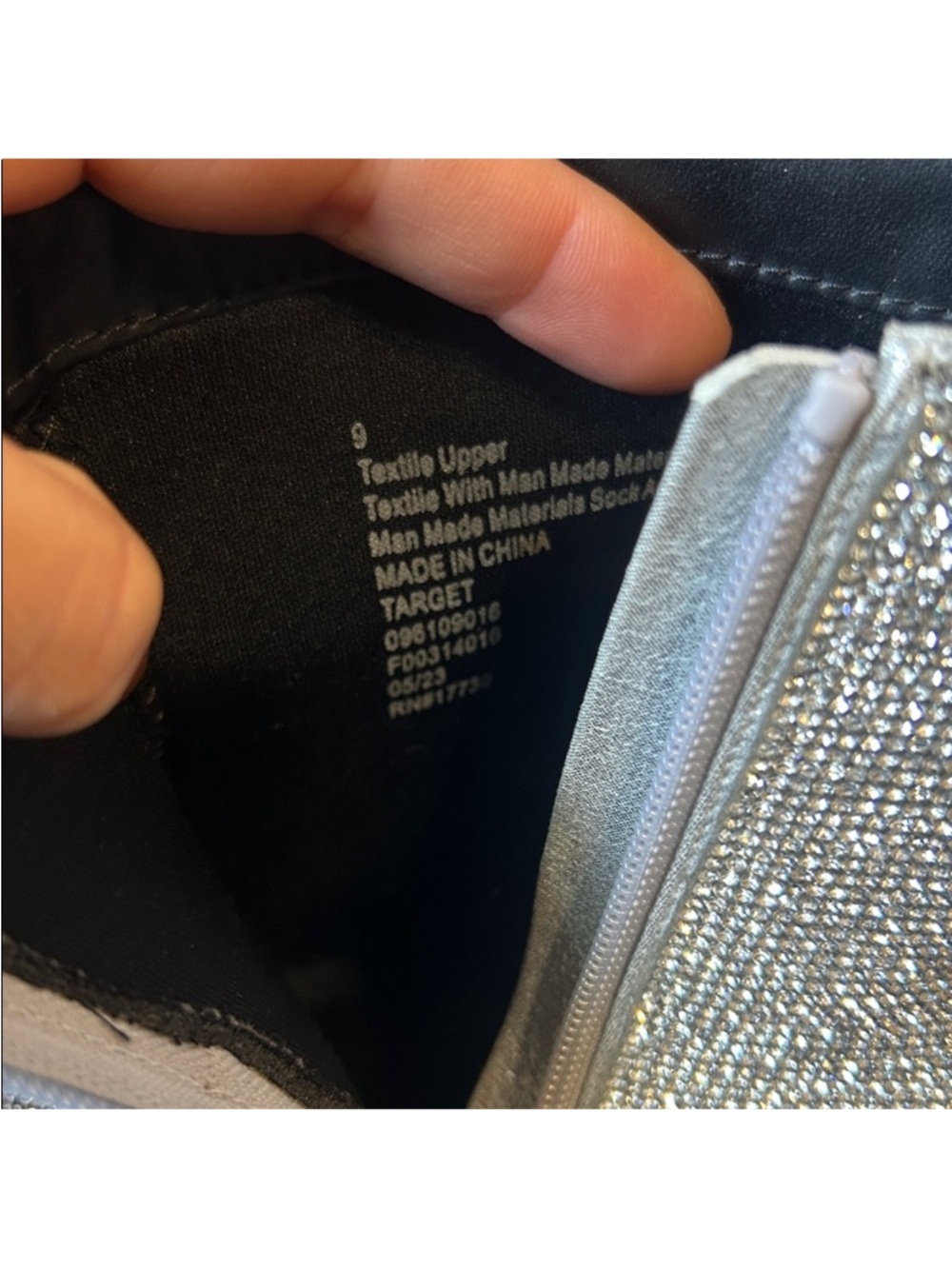 Target Silver Rhinestone Ankle Booties - Picture 3 of 3